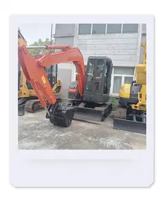 Penjualan rendah ekskavator bekas kecil Hitachi ZX55 ekskavator bekas murah di halaman untuk dijual di stok