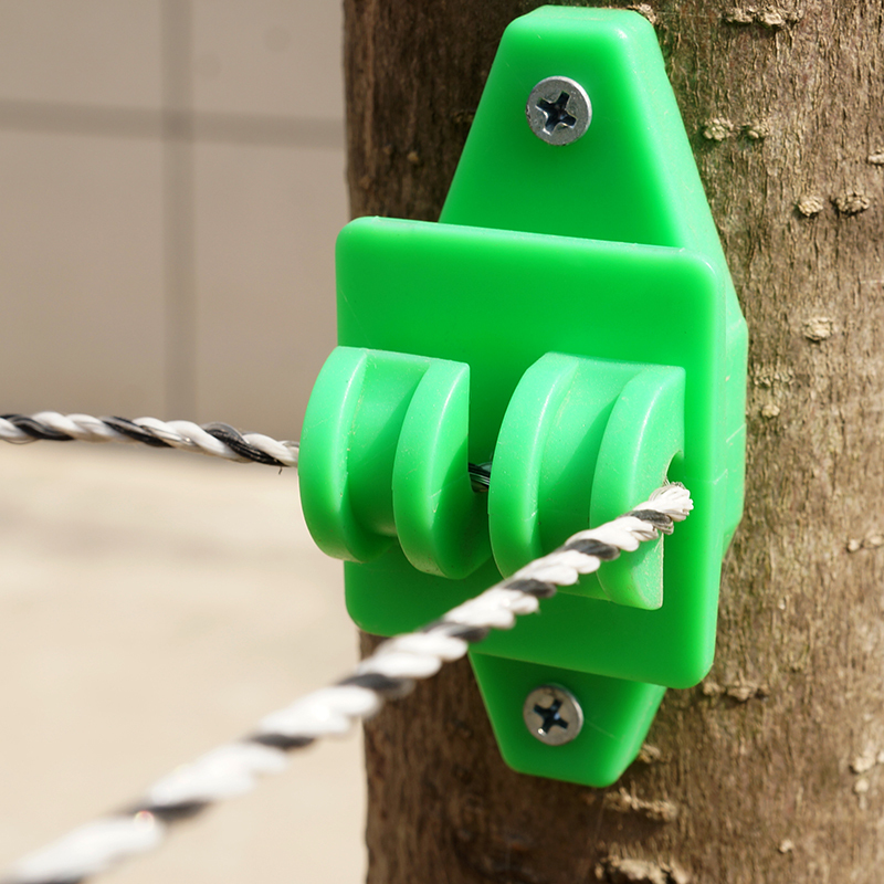 Pushglossy Aisladores De Valla De Alambre Eléctrico, Valla De Garra Electrica Negra Aisladores De Postes De Madera Accesorios De Cerca Poste De