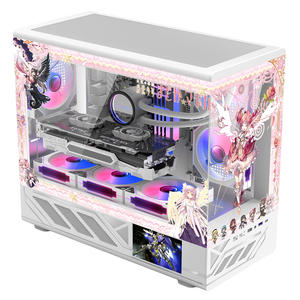 Boîtier PC Hurricane Beast Anime, thème Puella <span class=keywords><strong>Magi</strong></span> Madoka Magica, motif personnalisé élégant, boîtier <span class=keywords><strong>de</strong></span> jeu |   Compatible avec M-ATX/ITX |   Liquide 360 mm - Product Image 3