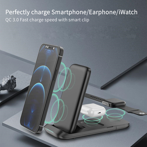 Nuevo Cargador Inalámbrico Magnético 3 en 1 QC3.0 de 15W 2026, Base de Carga de Escritorio, Cargador Portátil de Bolsillo para <span class=keywords><strong>iPhone</strong></span> - Product Image 4