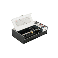 Mini CO2-Laser-Gravur- und Schneidemaschine für den Heimgebrauch, 40W/50W, 2030 A4-Format, Wabenbett, Wassergekühlt, Hochpräzise für Holz/MDF