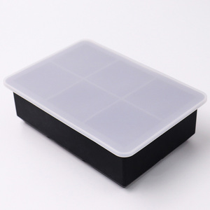 <span class=keywords><strong>Moule</strong></span> à glaçons en <span class=keywords><strong>silicone</strong></span> écologique de qualité alimentaire à 6 trous, bac à glaçons anti-fuite, fabricant de boules de glace pour whisky - Product Image 5
