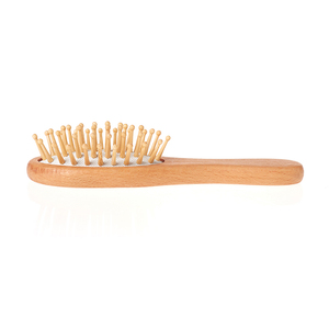 <span class=keywords><strong>Brosse</strong></span> démêlante professionnelle en bambou naturel, écologique, <span class=keywords><strong>de</strong></span> petite taille, avec coussin massant pour le cuir chevelu, gravée au laser, pour cheveux (OEM) - Product Image 6