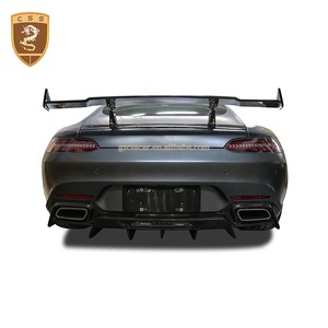 <strong>Carbon</strong> <strong>Fiber</strong> Renntch Style Car Rear Bumper <strong>Spoiler</strong> GT Wing for Mercedes Benz AMG GTS Body Parts Accessories - Product Image 3
