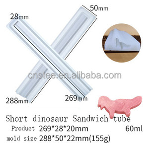 D5067 <strong>Strip</strong> Sandwich tube Handmade sugar Mousse Cake roll Ice cream ice block jelly Chocolates <strong>Resin</strong> Mold Silicone 3D Mould - Product Image 6