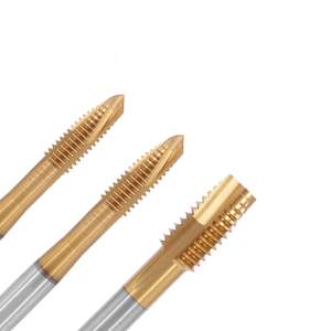 Robinet à filetage M3 M4 M5 M6 8 M10 M12 robinet à pointe en spirale en acier rapide placage de titane robinet à filetage de haute qualité - Product Image 6