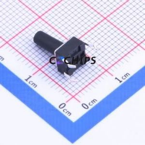 K2-1102DP-P3SW-04 Tactile Switch Through hole Component (THT)-4P,6x6mm Switch 1.8N Through Hole 6mm 6mm - Product Image 2
