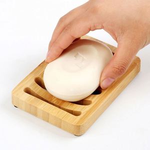 Hot Selling Customized logo Natural Soap Dish Holder Bamboo Soap <b>Tray</b> for Bathroom - Product Image 2