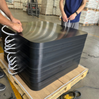 Tampon stabilisateur en plastique uhmwpe robuste de 25 tonnes coussinet de support de pied de jambe de grue coussinets de niveau de remorque