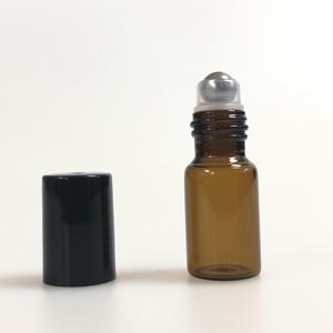 Flacon à bille en verre pour parfum 1ml 2ml 3ml 5ml 10ml, couleur ambre, avec bille roulante - Product Image 6