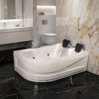 GUCI Jets de massage Baignoires 2 Adultes Oreiller Salle de bain Coin intérieur Baignoire à remous Acrylique Table de massage moderne 5 ans