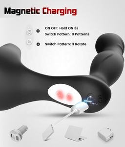 2023 nuovo vibratore anale con anello del pene vibrante prostatico massaggiatore di spinta testa vibratore <span class=keywords><strong>per</strong></span> gli uomini donne sesso anale giocattoli - Product Image 5