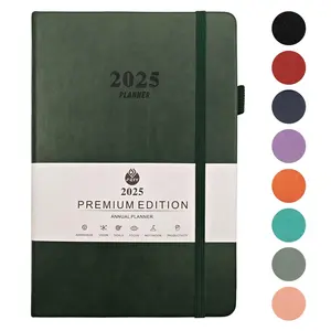 Offre Spéciale 2025 journal papeterie cahier A5 cahier en cuir Pu journal 365 jours planificateur