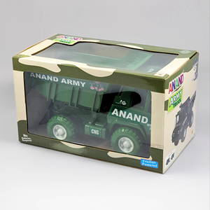 Camión del Ejército ANAND (PVC) - Juguete de Fricción para Edades de 0 a 24 Meses Prepárate para un Viaje Audaz - Product Image 1