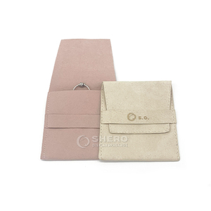 <b>Custom</b> Paper Gift Jewelry <b>Ring</b> Necklace Bracelet Flap Pouch Pendent Earring Packaging Set With Bag - Product Image 6