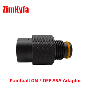 Nuevo Regulador de Válvula para Tanque de Aire de Aleación de Aluminio Negro ZimaKyfa HPA, Adaptador de Encendido/Apagado ASA con Rosca G1/2-14, OEM Personalizable - Product Image 3