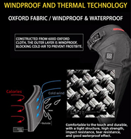 Genouillère chauffante électrique personnalisée, protection thermique pour les motards par temps froid