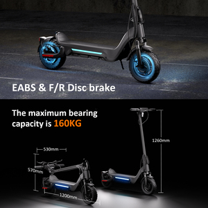 สกู๊ตเตอร์ไฟฟ้า EU Stock รุ่น Tout Terrain คุณภาพสูง 800w พับได้ สองล้อ สมดุลอัจฉริยะ ระบบกันสะเทือนเต็มรูปแบบ สำหรับผู้ใหญ่ - Product Image 3