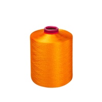Fil texturé 100 % polyester recyclé DTY 150D/144F semi-mat teint en masse non dangereux pour la couture et la broderie