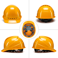 Casque de sécurité ABS personnalisé OEM, résistant aux chocs, casque de chantier industriel, style européen, très vendu