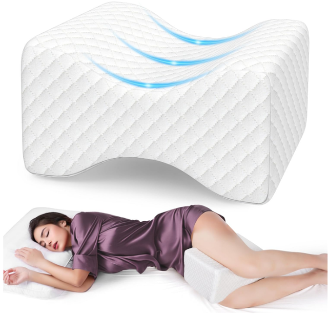 High Density Memory Foam Camping Car Pillow 100% Polyester Woven 26*20*15cm Square Leg & Foot Rest Neck Pillow for Sleep Nursing