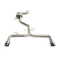 Pièces automobiles, tuyau d'échappement compatible avec Volkswagen Scirocco R 2.0T 2010-2017, embout de silencieux en acier inoxydable 304, valve contrôlée