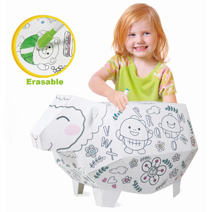 Animale del fumetto di Cartone Giocattolo FAI DA TE Giocattoli Da <span class=keywords><strong>Colorare</strong></span> Popolare Graffiti Animale Del Giocattolo di Carta - Product Image 2