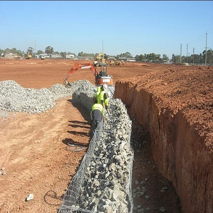 Panier <span class=keywords><strong>gabion</strong></span> hexagonal tissé enduit de PVC anti-corrosion pour projets de conservation de l'eau - Product Image 6