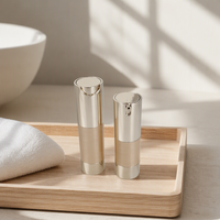 Flacon pompe airless de luxe 10ml 15ml 20ml 30ml Or Argent Électroplaqué UV pour Cosmétiques et Soins de la Peau – Fabricant