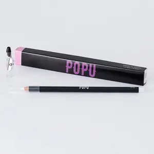 Popu Popu Permanente Make-Up Ontwerp Wenkbrauw Lip Eyeliner Marker Pen Pre-Draw Potlood Marker Pen Met Puntenslijper