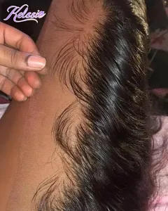 Wholesale Brazilian 12a 2x6 Super Double Drawn Virgin Human Hair Bundles With HD Transparent Lace Frontals Closure Set In Bulk