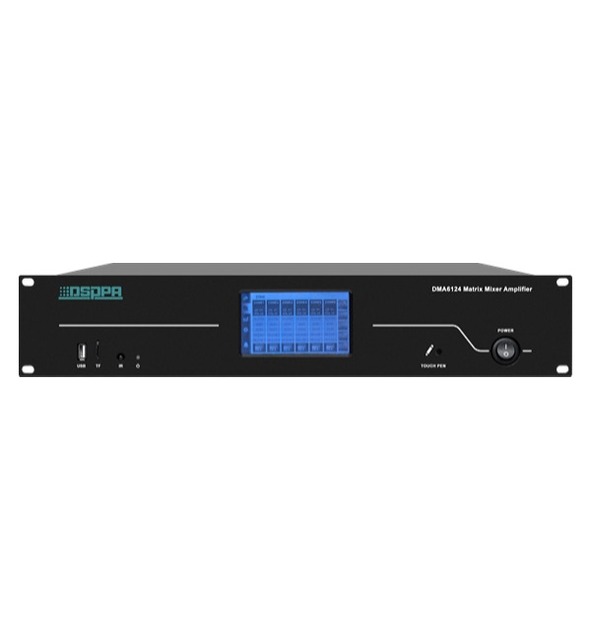 New Design 6 Channels Digital Audio Matrix Amplifier with Remote Control Highly Integrated Pa Amplifier Power Amplifier