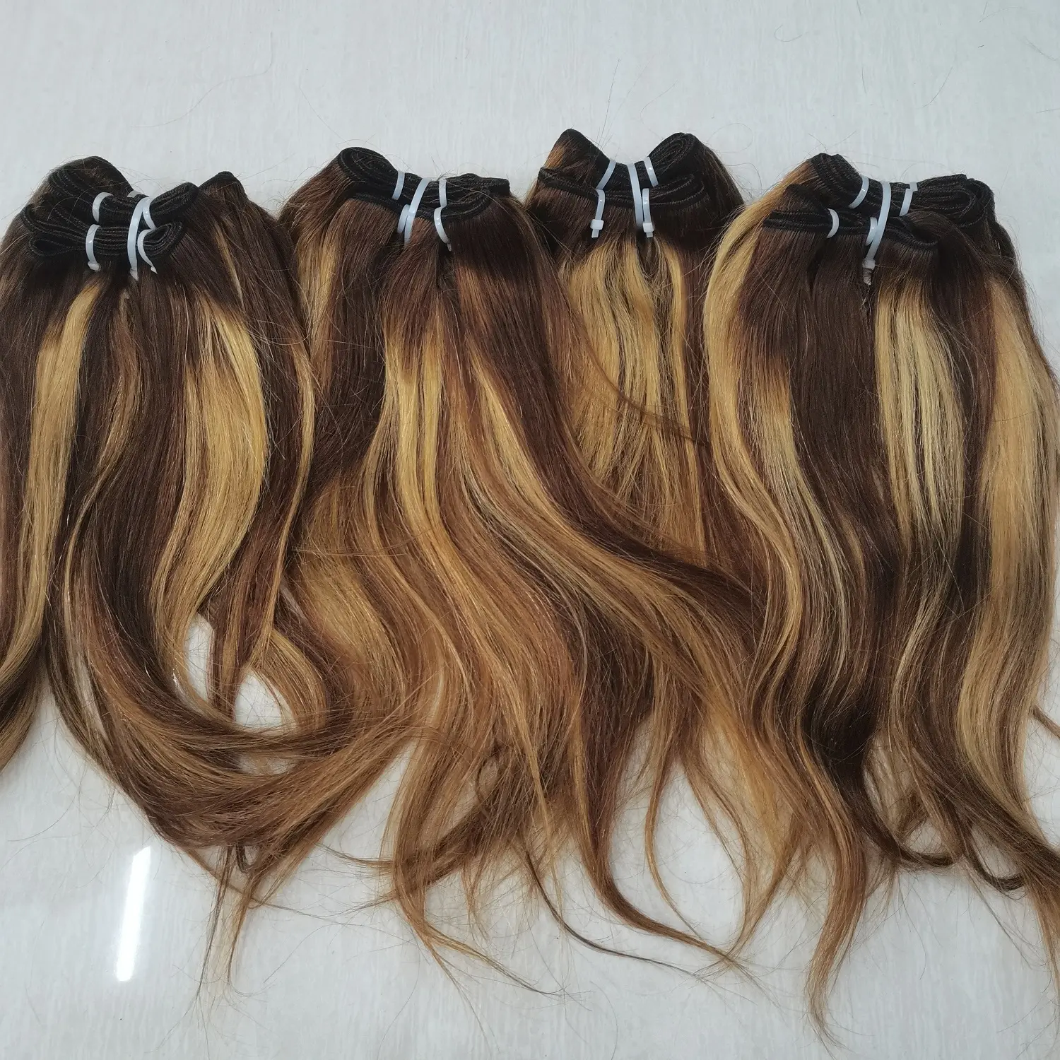 Letsfly Cheap Straight 4-27 Piano Color Hair Extensions Highlight 100% Brazilian Human Virgin Hair Bundles Free Shipping