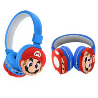 Casque sans fil pliable BT créatif pour enfants, casque de dessin animé populaire, cadeau, casque personnalisé