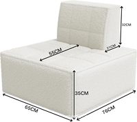Fauteuil de sol individuel doux et confortable pour adulte, pouf nordique en laine d'agneau, mobilier de maison pour salon, chambre et bureau