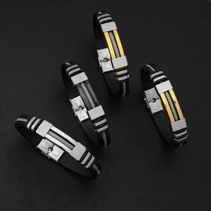 2026 Hot Selling Simple Popular Design Glossy Geometric <b>Chain</b> Bracelet Punk <b>Titanium</b> Steel Men's Bracelets Trendy Jewelry - Product Image 2