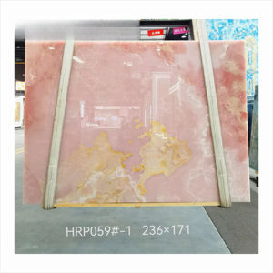 Dalles de Luxe en Onyx Rose Design Moderne Panneau de Grande Taille en Quartzite Rose Naturel Rétroéclairé avec Finition Cristalline - Product Image 4