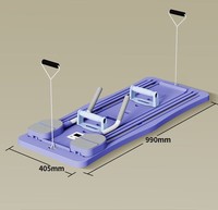Plateforme de fitness multifonctionnelle pliable JSB-01 3,6 kg avec roue abdominale à rappel automatique et support de pompes pour le renforcement du tronc - Modèle transfrontalier