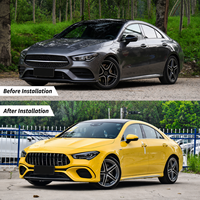 Kits Carrosserie Complets Style CLA45 avec Calandre, Kit de Conversion Extérieur Facelift, Pièce Auto pour Mercedes-Benz CLA W118 2019-2025
