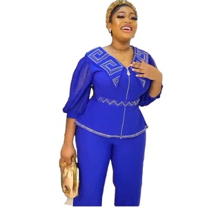 Ladies Moderrn 2 Pieces Outfits African Tire for Women - Product Image 1