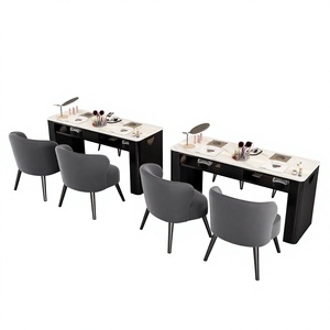 Hot Sale <b>Nail</b> Salon Furniture Set Manicure <b>Nail</b> <b>Table</b> and Chair Set <b>Nails</b> <b>Table</b> Salon Manicure Furniture - Product Image 1