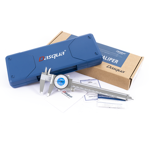 <span class=keywords><strong>Calibrador</strong></span> <span class=keywords><strong>Vernier</strong></span> de Acero Inoxidable Dasqua 0-150 mm con Graduación de 0.02 mm y <span class=keywords><strong>Doble</strong></span> Protección Contra Impactos - Product Image 1