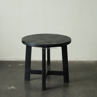 Table console robuste en teck massif à finition lisse pour enfants, idéale pour salon, fêtes d'anniversaire, maison, école, salle de classe, salle à manger, jeux et activités