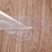 Étui à stylo en plastique PP mat transparent manchons d'emballage de stylo nouveauté en cristal acrylique avec logo personnalisé