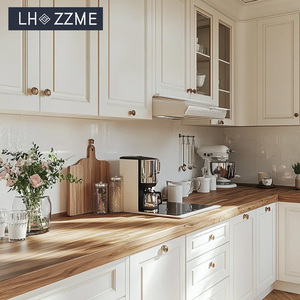 Cuisine modulaire de style français, luxe léger, sur mesure, avec îlot de rangement, haute qualité, <span class=keywords><strong>design</strong></span> de cuisine RTA - Product Image 2