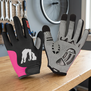 Customized Leather Touch Screen <b>MX</b> <b>Gloves</b> for Professional Motocross BMX Cycling-Full Finger Non-Slip Unisex - Product Image 2