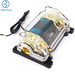 Bloc de fusibles Acouto pour autoradio, support d'alimentation pour autoradio, boîte de distribution stéréo avec affichage numérique - Product Image 1