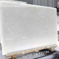 Tostone - Vente flash - Dalle de marbre onyx blanc élégante pour revêtement mural de hall d'hôtel de luxe, décoration de meubles en marbre