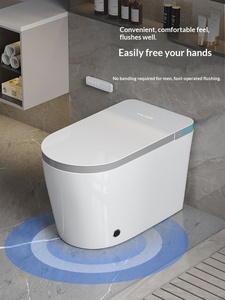 Hot Sale Automatic Open Electric Bidet <strong>Toilets</strong> Intelligent <strong>Toilet</strong> Bowl Foot Touch Sensor Flush Elongated One Piece Smart <strong>Toilet</strong> - Product Image 5