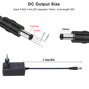 Catu daya <span class=keywords><strong>12v</strong></span> 2a, Adaptor <span class=keywords><strong>12v</strong></span> 2a, Adaptor <span class=keywords><strong>12v</strong></span> 2a 24W 2000ma 2,0amp colokan dinding Eu ke Adaptor DC 5.5mm - Product Image 5